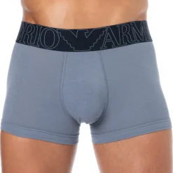 Boxer Megalogo Coton Gris Pierre