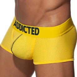 Boxer Push Up Mesh Jaune