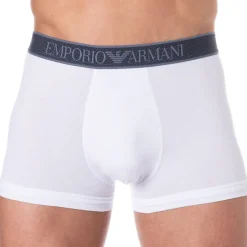 Boxer Shiny Logoband Coton Blanc