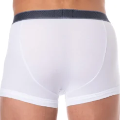 Boxer Shiny Logoband Coton Blanc