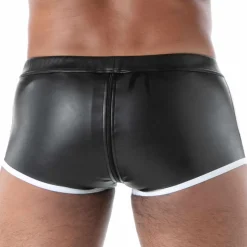 Boxer Zippé Kinky Noir - Blanc