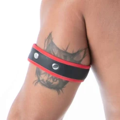 Brassard en Néoprène Noir - Rouge