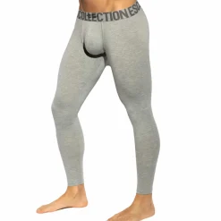Caleçon Long Basic Coton Gris