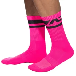 Chaussettes AD Neon Rose Fluo