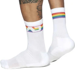 Chaussettes AD Rainbow Blanches
