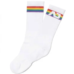 Chaussettes AD Rainbow Blanches