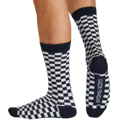 Chaussettes Basses Damier Coton