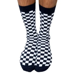 Chaussettes Basses Damier Coton