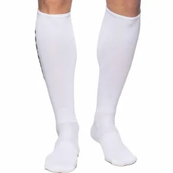 Chaussettes Hautes Fetish - Blanc - Noir