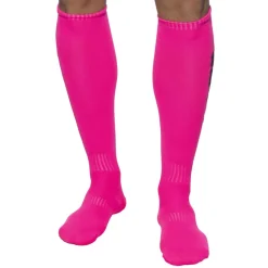 Chaussettes Hautes Neon Rose Fluo