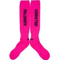 Chaussettes Hautes Neon Rose Fluo