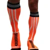 Chaussettes Hautes Sucker Orange Fluo