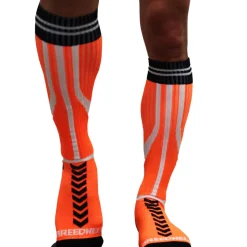 Chaussettes Hautes Sucker Orange Fluo