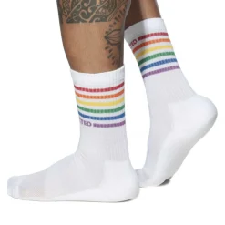 Chaussettes Rainbow Blanches