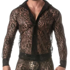 Chemise en Dentelle Noire