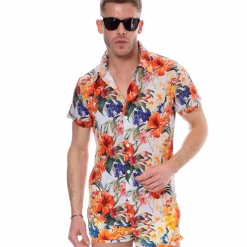 Chemise Tropical Summer Blanche