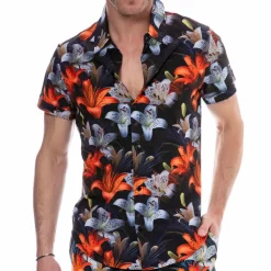 Chemise Tropical Summer Noire