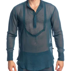 Chemise Tunique Chantilly Bleu Paon