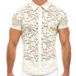 Chemisette Dentelle Florale Ivoire