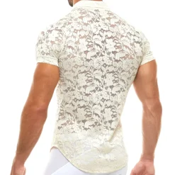 Chemisette Dentelle Florale Ivoire