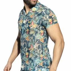 Chemisette Hawaï Bleue