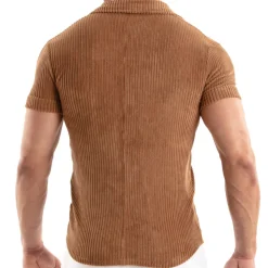 Chemisette Velours Côtelé Ocre