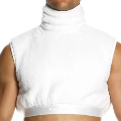 Crop Top Fourrure Blanc