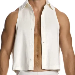 Crop Top Lacquer Blanc Cassé