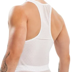 Crop Top Night Glow Blanc