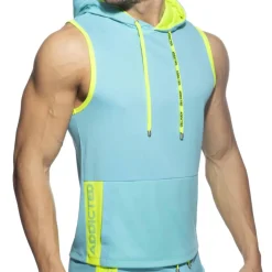 Débardeur à Capuche AD Bleu Turquoise