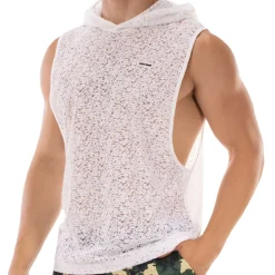 Débardeur à Capuche Samuel Blanc