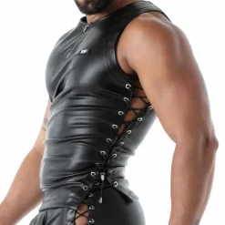 Débardeur à Lacets Kinky Noir