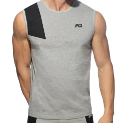 Débardeur AD Coton Gris Chiné