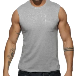 Débardeur Basic Gris Chiné