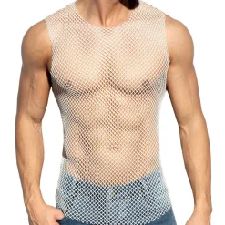 Débardeur Beachy Résille Blanc