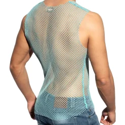 Débardeur Beachy Résille Bleu Ciel