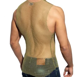 Débardeur Beachy Résille Kaki