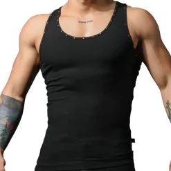 Débardeur Beater Clouté Noir