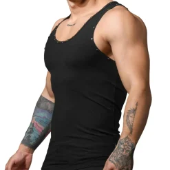 Débardeur Beater Clouté Noir