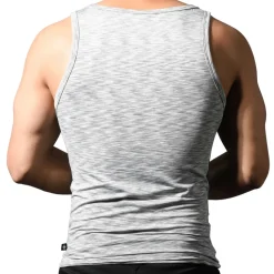 Débardeur Col Carré Vibe Gris Chiné