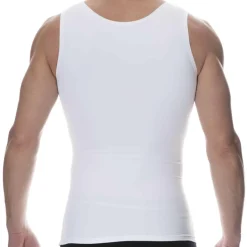 Débardeur Compression Ferme Blanc