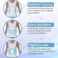 Débardeur Compression Ferme Blanc