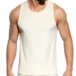 Débardeur Coton Eponge Ivoire