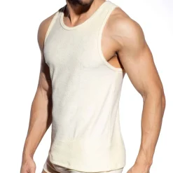 Débardeur Coton Eponge Ivoire
