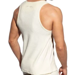 Débardeur Coton Eponge Ivoire