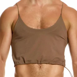Débardeur Crop Antibactérien Chair Foncée