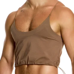 Débardeur Crop Antibactérien Chair Foncée