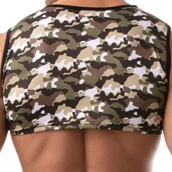 Débardeur Crop Iconic Camouflage Kaki
