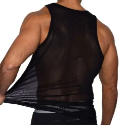 Débardeur en Mesh Noir