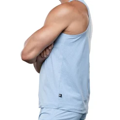 Débardeur Gym Mesh Breeze Bleu Clair